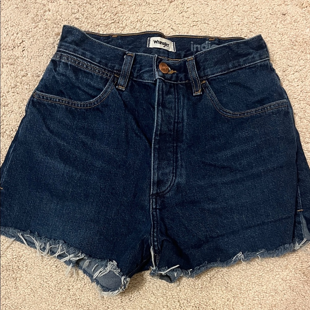 Wrangler Women's Dark Blue Jean Shorts